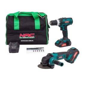   Szerszámkészlet NAC akkus csavarhúzó + sarokcsiszoló CDB-AGE-LI-20V