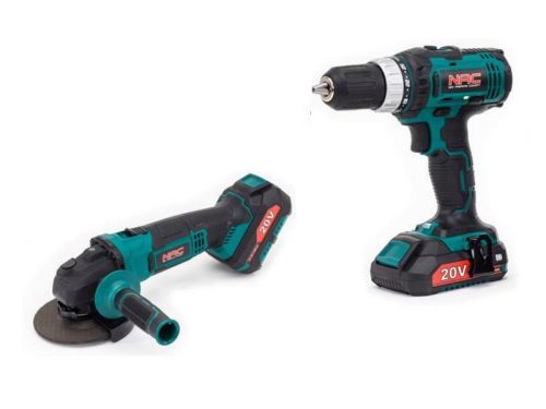 Szerszámkészlet NAC akkus csavarhúzó + sarokcsiszoló CDB-AGE-LI-20V