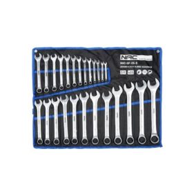 NAC villás-körkulcs készlet 6–32 mm, 25 darabos
