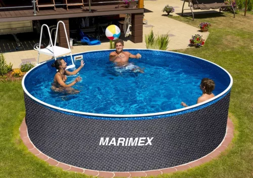 Marimex Orlando 3,05 x 0,91 m RATAN medence + szkimmer