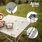   Acra C3S összecsukható kempingasztal alumínium 70 × 70 × 70 cm