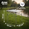 Acra C3S összecsukható kempingasztal alumínium 70 × 70 × 70 cm