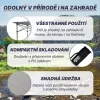 Acra C3S összecsukható kempingasztal alumínium 70 × 70 × 70 cm