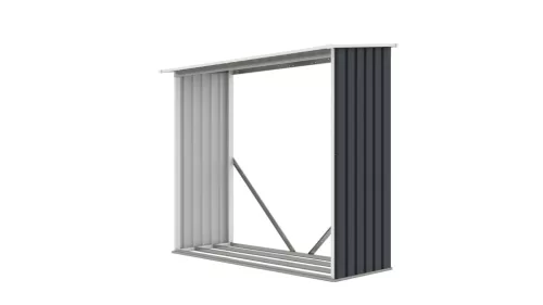 G21 WOH 136 - 182 x 75 cm tüzifa tároló, antracit