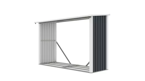 G21 WOH 335 tüzifa tároló - 242 x 89 cm, antracit