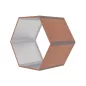 Tüzifa tároló G21 HEX 53 - 92 x 60 cm, barna