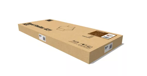 Tüzifa tároló G21 HEX 53 - 92 x 60 cm, barna