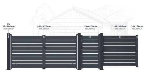 Kapu G21 Reno 100x176 cm balos, antracit