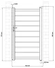 Kapu G21 Reno 100x176 cm balos, antracit