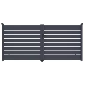 Kapu G21 Reno 350x158 cm kétszárnyú, antracit színű