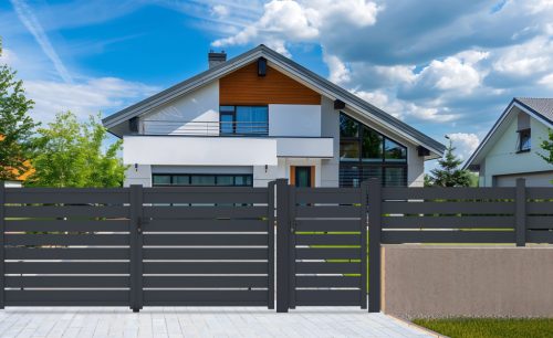 Kapu G21 Reno 350x158 cm kétszárnyú, antracit színű