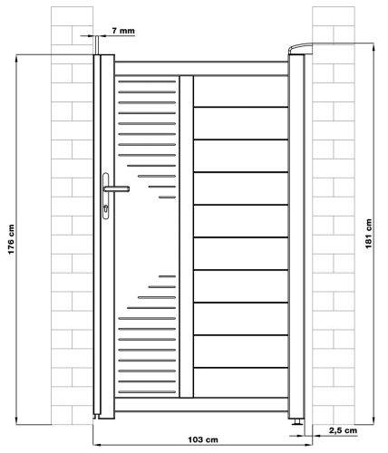 Kapu G21 Marion 100x173 cm BALOS, antracit