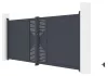 Kapu G21 Marion 350x158 cm kétszárnyú, antracit színű