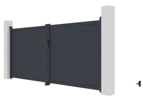G21 Orlando 350x158 cm-es kétszárnyú kapu, antracit színben