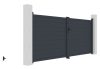 G21 Orlando 350x158 cm-es kétszárnyú kapu, antracit színben