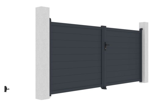 G21 Orlando 350x158 cm-es kétszárnyú kapu, antracit színben