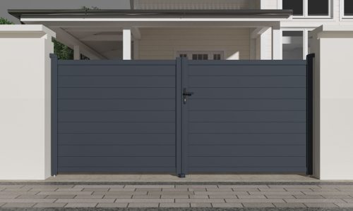 G21 Orlando 350x158 cm-es kétszárnyú kapu, antracit színben