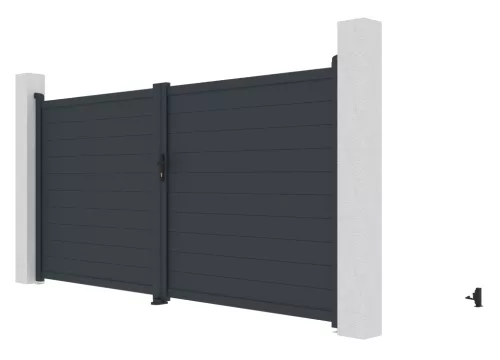 G21 Orlando 350x173 cm-es kétszárnyú kapu, antracit színben