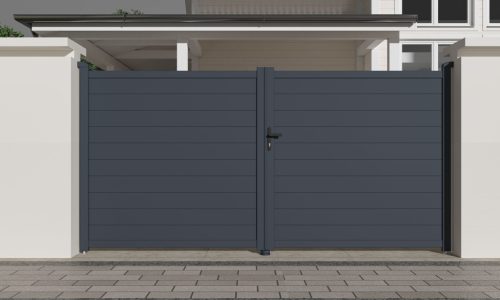 G21 Orlando 350x173 cm-es kétszárnyú kapu, antracit színben