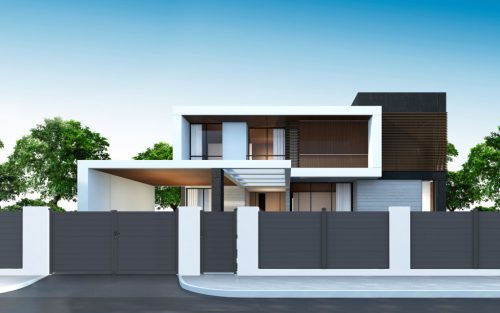 G21 Orlando 350x173 cm-es kétszárnyú kapu, antracit színben