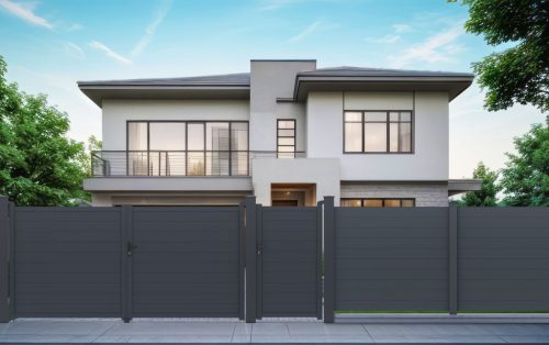 G21 Orlando 350x173 cm-es kétszárnyú kapu, antracit színben