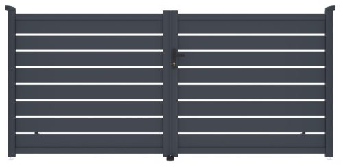 G21 Reno kapu 350x158 cm kétszárnyú, antracitszürke – sérült csomagolás