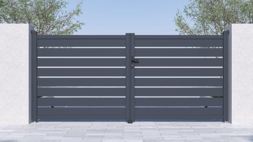 G21 Reno kapu 350x158 cm kétszárnyú, antracitszürke – sérült csomagolás