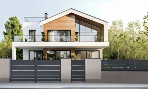 G21 Reno kapu 350x158 cm kétszárnyú, antracitszürke – sérült csomagolás