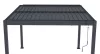 Bioklimatikus pergola G21 Austin 3×3 m, antracit színű alumínium
