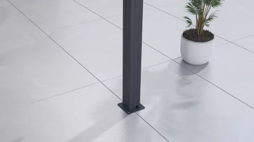 Bioklimatikus pergola G21 Austin 3×3 m, antracit színű alumínium