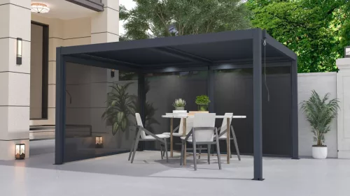 Bioklimatikus pergola G21 Austin 4x3 m, antracit, alumínium