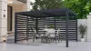 Bioklimatikus pergola G21 Austin 4x3 m, antracit, alumínium