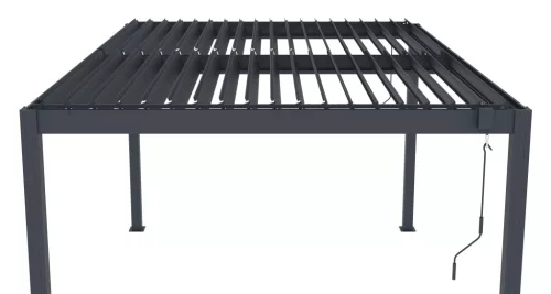 Bioklimatikus pergola G21 Austin 4x3 m, antracit, alumínium