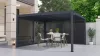 Bioklimatikus pergola G21 Austin 4x4 m, antracit színű alumínium