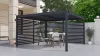 Bioklimatikus pergola G21 Austin 4x4 m, antracit színű alumínium