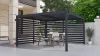 Bioklimatikus pergola G21 Austin 4x4 m, antracit színű alumínium