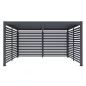 G21 fix lamellás oldalfal 3,7x2,2 m pergola Austinhoz