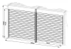 G21 fix lamellás oldalfal 3,7x2,2 m pergola Austinhoz