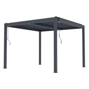   G21 Austin Premium 3x3 m bioklimatikus pergola, antracit alumínium