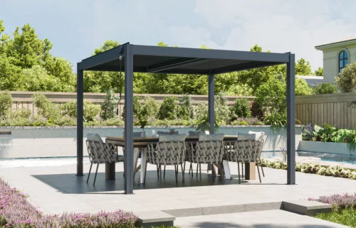 G21 Austin Premium 3x3 m bioklimatikus pergola, antracit alumínium