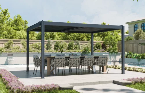 G21 Austin Premium 4x3 m bioklimatikus pergola, antracit alumínium