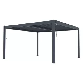   G21 Austin Premium 4x4 m bioklimatikus pergola, antracit alumínium