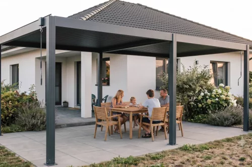 G21 Austin 6x3 m bioklimatikus pergola, antracit alumínium