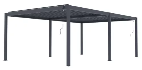 G21 Austin 6x4 m bioklimatikus pergola, antracit alumínium