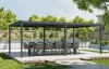 G21 Austin 6x4 m bioklimatikus pergola, antracit alumínium