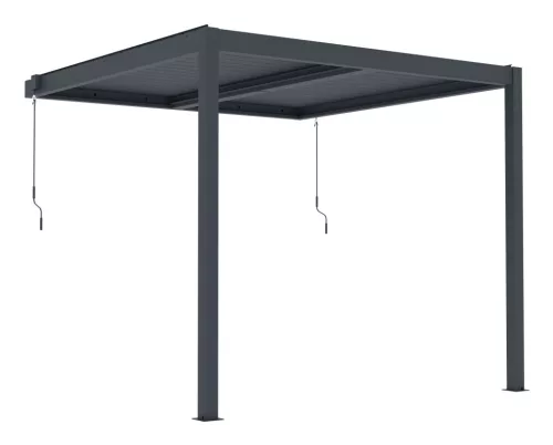 G21 Trenton 3x3 m bioklimatikus pergola, antracit alumínium