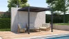G21 Trenton 3x3 m bioklimatikus pergola, antracit alumínium