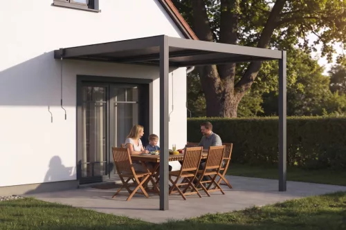 G21 Trenton 3x3 m bioklimatikus pergola, antracit alumínium