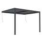 G21 Trenton 4x3 m bioklimatikus pergola, antracit alumínium