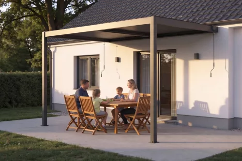G21 Trenton 4x3 m bioklimatikus pergola, antracit alumínium